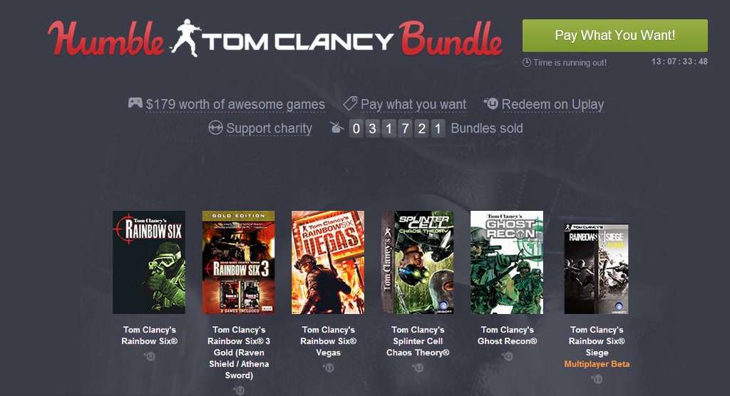 Προσφορές Humble Bundle στη σειρά Tom Clancy