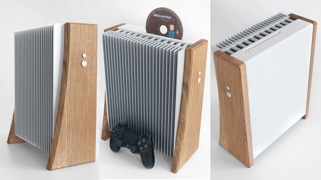 PS4 Slim κονσόλα από πέτρα και ξύλο