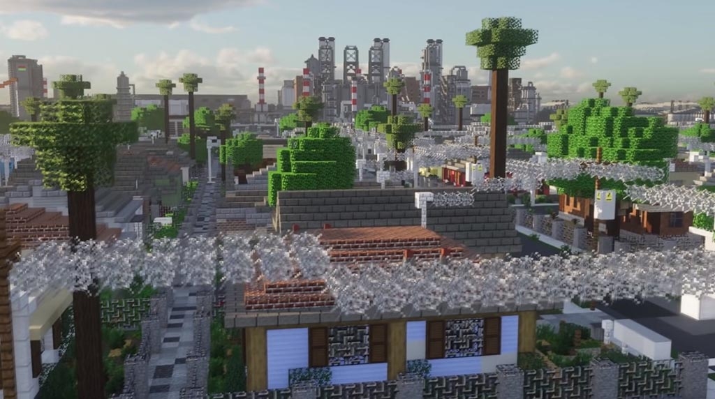 Greenfield: Μία πόλη στο Minecraft χτίστηκε σε 9 χρόνια από 400 άτομα