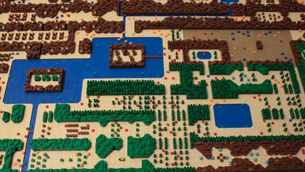 Gamer έφτιαξε χάρτη του The Legend of Zelda με τουβλάκια LEGO Gamer έφτιαξε χάρτη του The Legend of Zelda με τουβλάκια LEGO