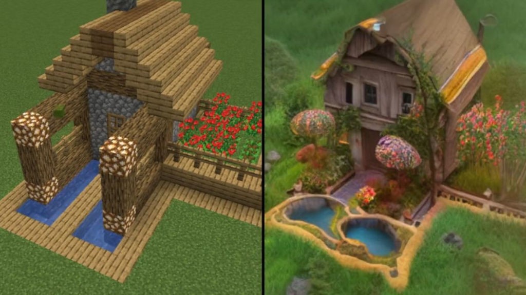 A.I. μετατρέπει screenshots του Minecraft σε λεπτομερείς εικόνες