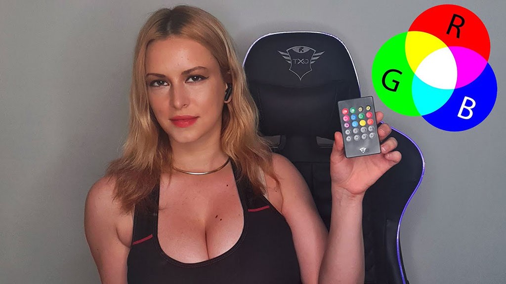 Η Trust Gaming GXT 717 RGB καρέκλα της Χριστιάνας Θάνου στην καλύτερη τιμή της αγοράς