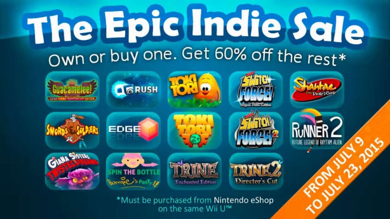 Wii U eShop Epic Indie Sale