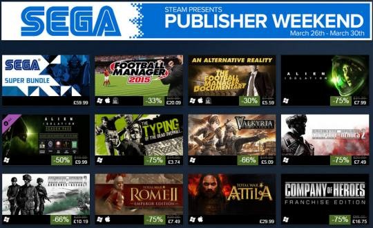 SEGA Steam Sales