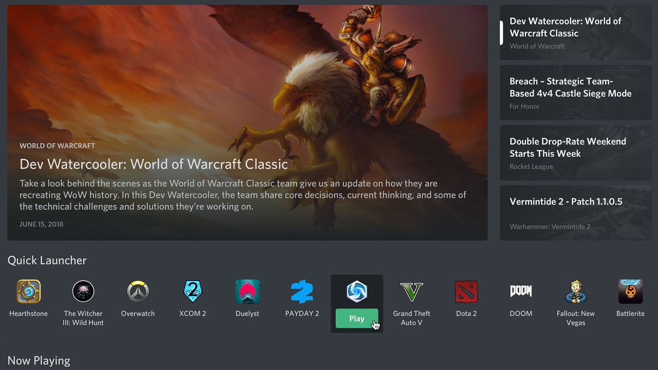 Το Discord πρόσθεσε το Games Tab