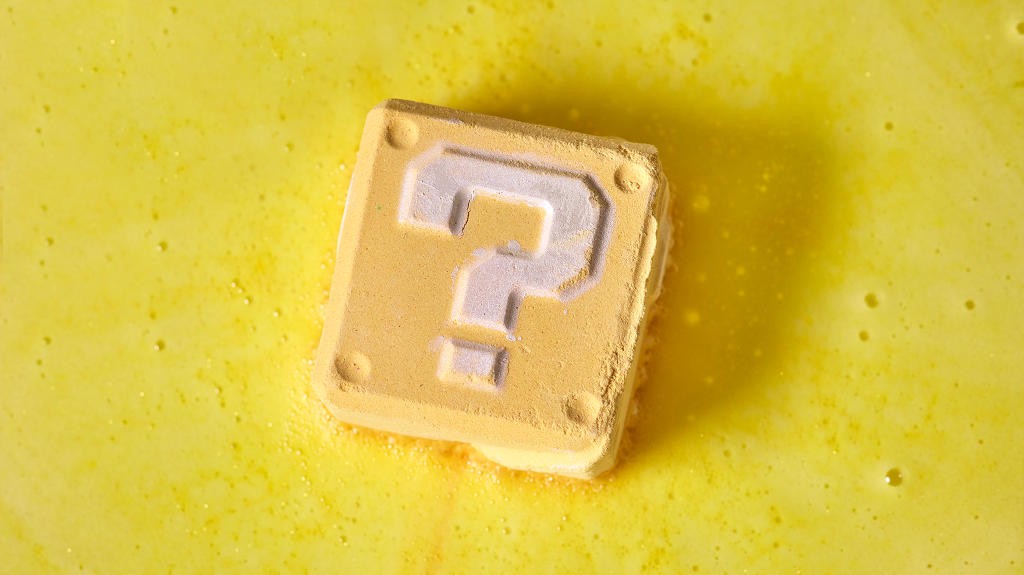 Κύβοι που διαλύονται στο νερό για μπάνιο με θέμα το Super Mario Bros