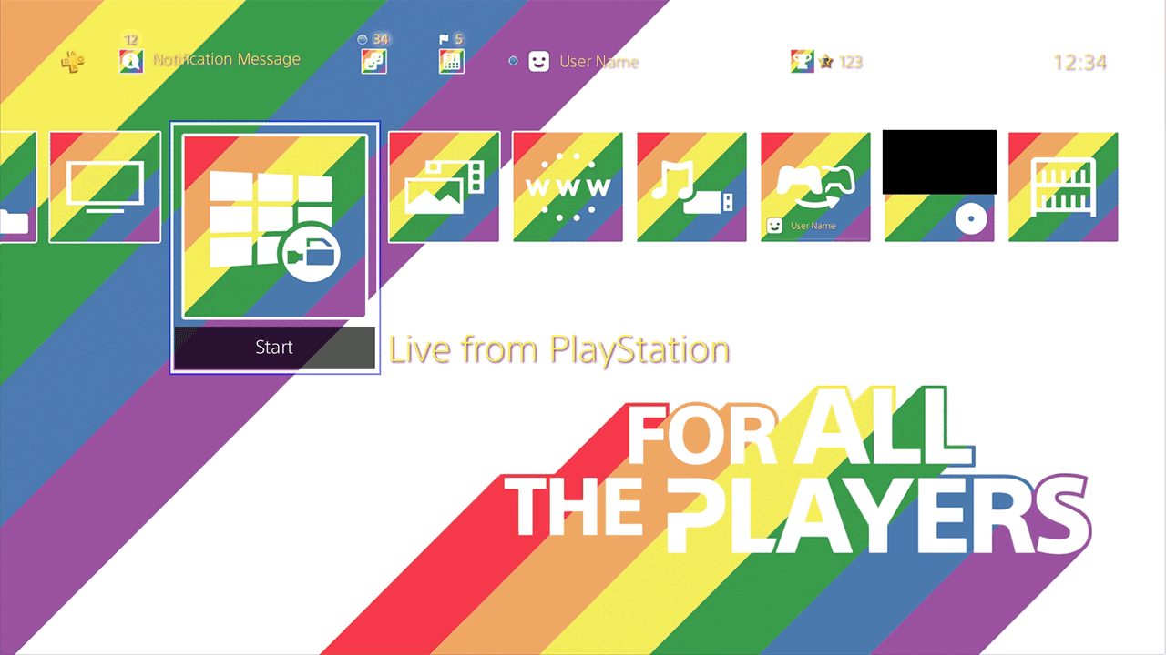 LGBT theme για το PS4 LGBT theme για το PS4
