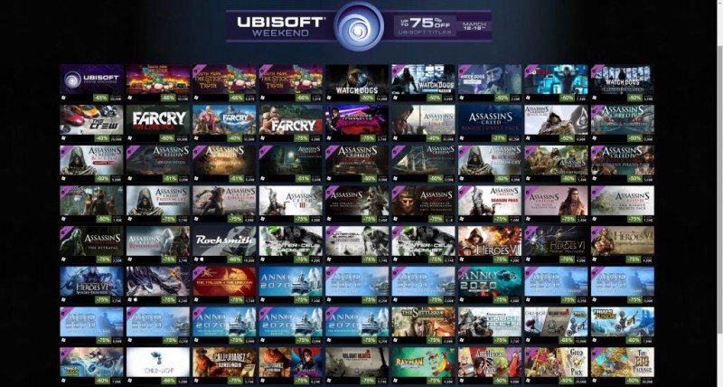 Προσφορές Ubisoft στο Steam