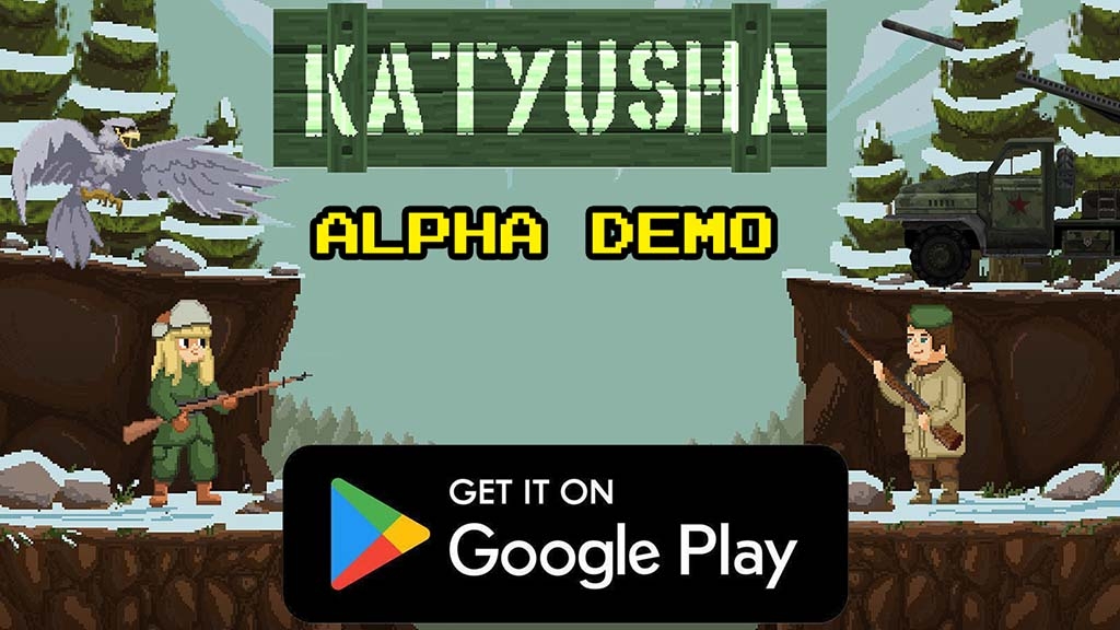 Το 2D pixel art Platform Katyusha σε Android συσκευές