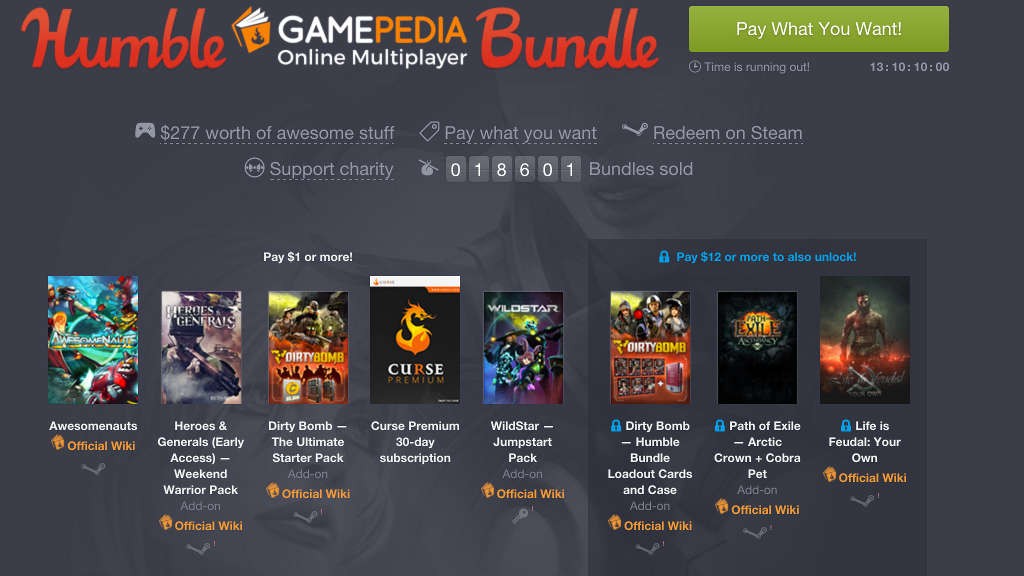 Προσφορές Humble Bundle: Gamepedia Online Multiplayer Προσφορές Humble Bundle: Gamepedia Online Multiplayer