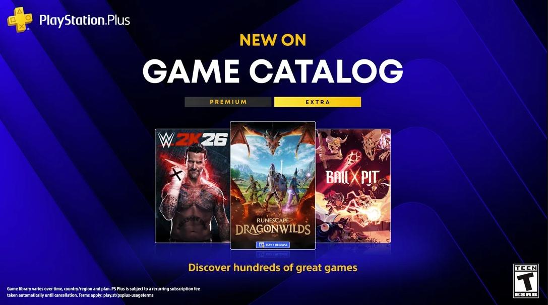 Τα παιχνίδια PlayStation Plus Extra/Premium για τον Σεπτέμβριο του 2026 περιλαμβάνουν το WWE 2K26 και άλλα