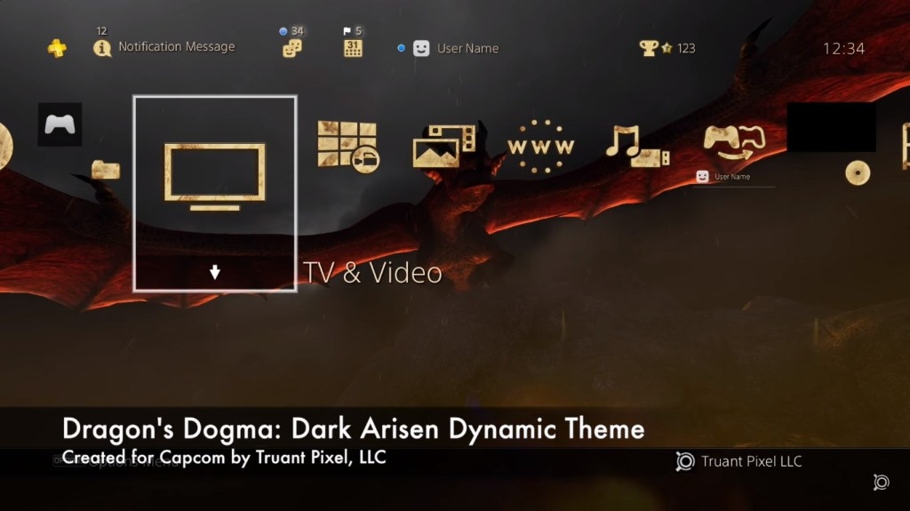 Dragon's Dogma: Dark Arisen PS4 Dynamic Theme