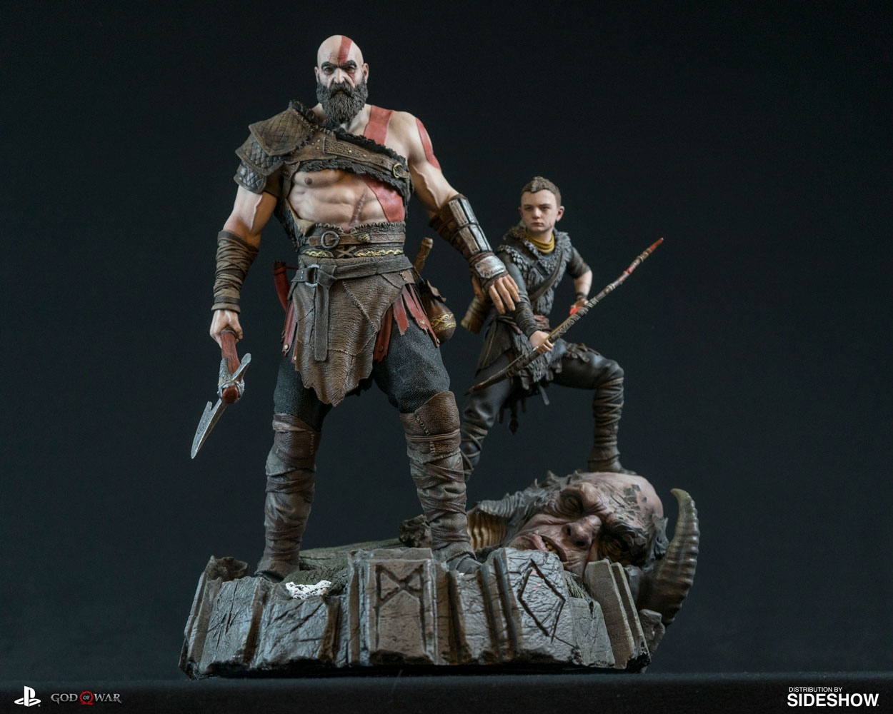 God of War: Αγαλματίδιο του Kratos και του γιου του