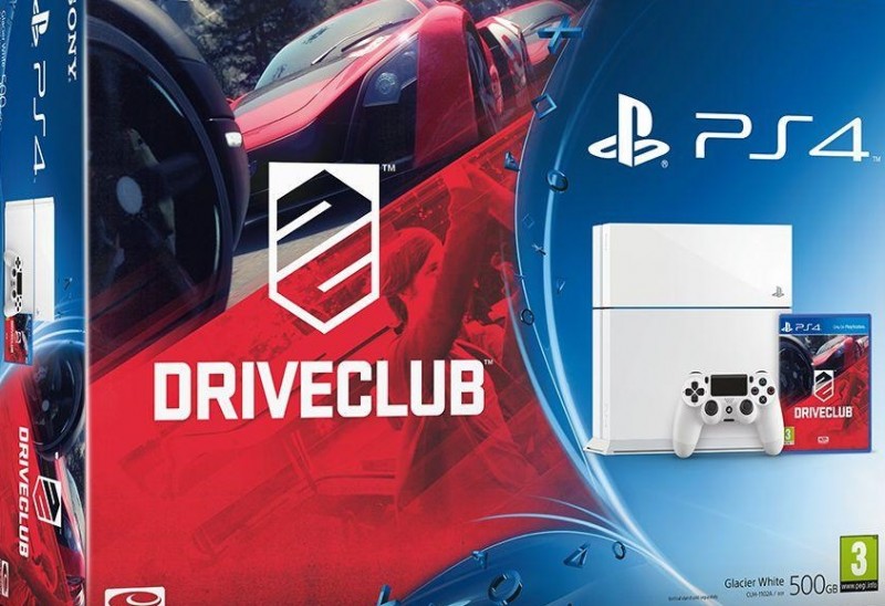 Άσπρο PS4 bundle με Driveclub Άσπρο PS4 bundle με Driveclub