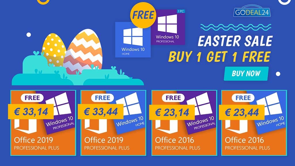 Τα Windows 10 Pro δωρεάν με την αγορά Microsoft Office 2016/2019 Pro Τα Windows 10 Pro δωρεάν με την αγορά Microsoft Office 2016/2019 Pro