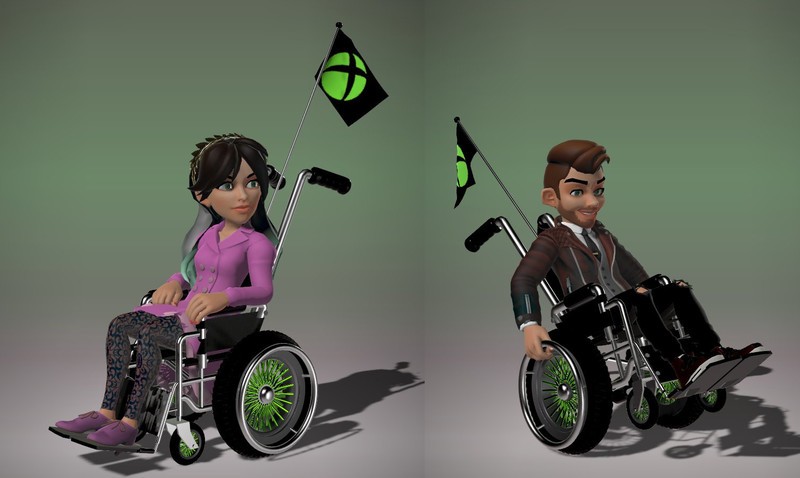 Xbox Avatars με αναπηρικές καρέκλες