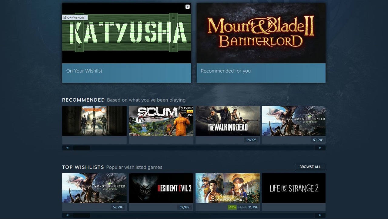 Steam: Βελτιώσεις στην καρτέλα των επερχόμενων games