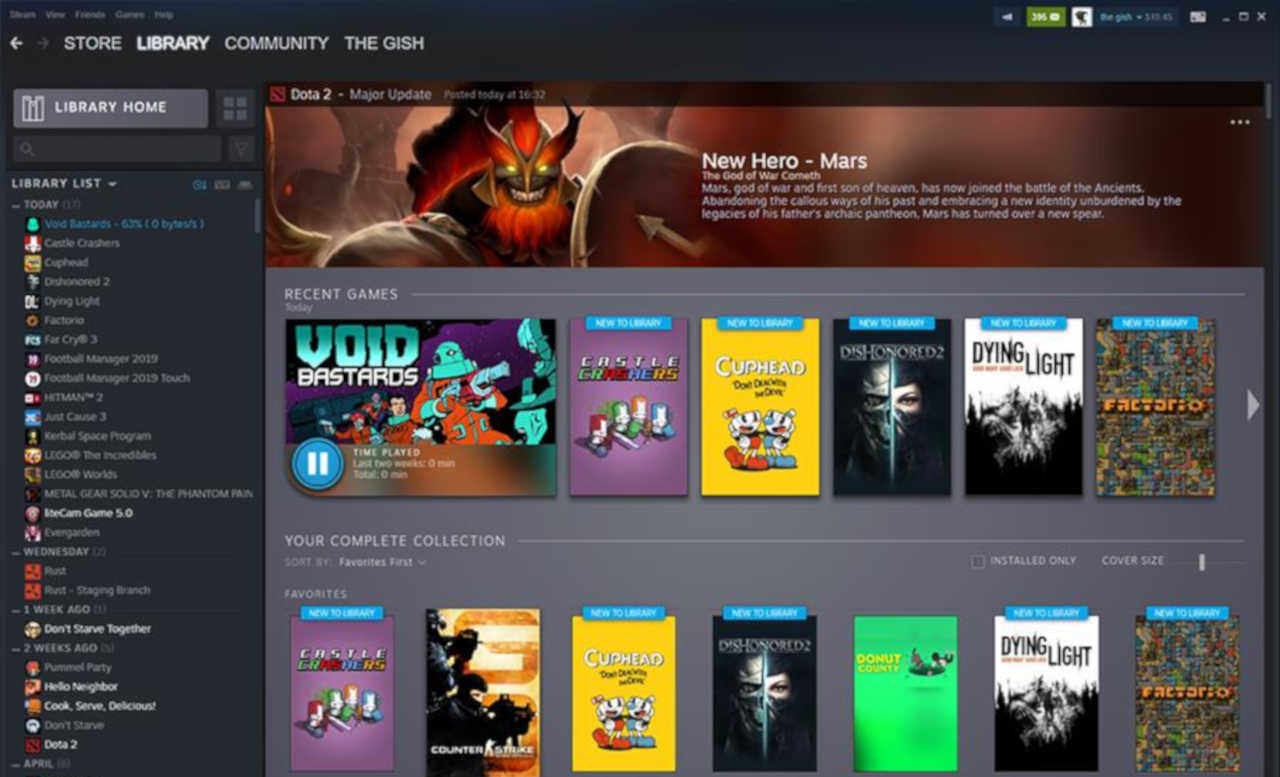 H Valve μοιράστηκε τις πρώτες επίσημες φωτογραφίες από την νέα εμφάνιση του Steam Library