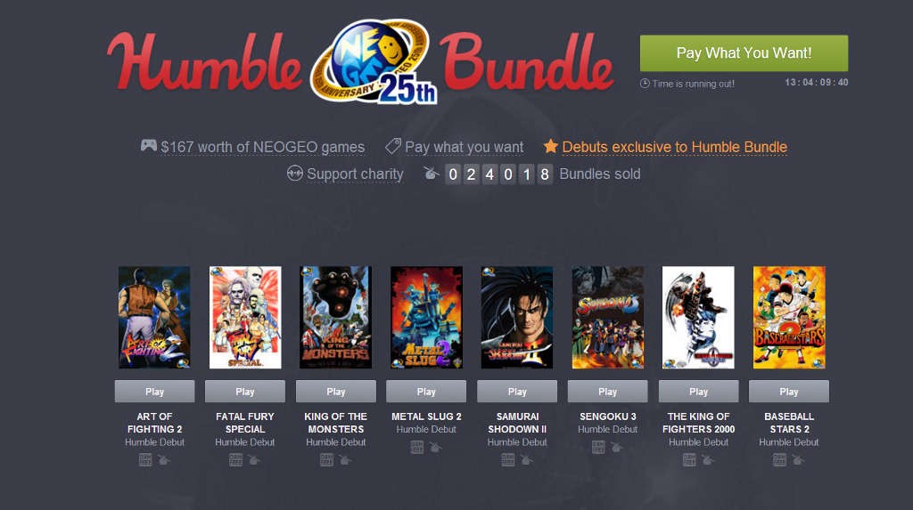 Προσφορές Humble Bundle: Neo Geo 25th Anniversary
