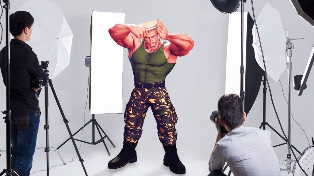 O Guile του Street Fighter πουλάει ζελέ μαλλιών στην Ιαπωνία