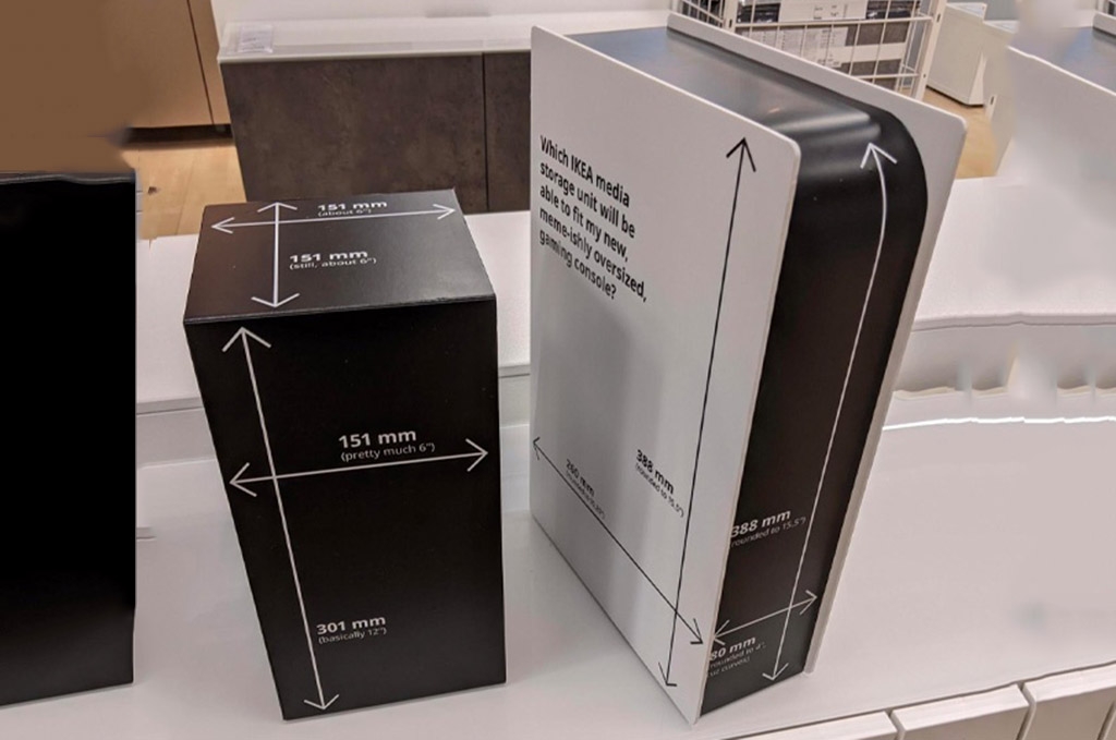Τα IKEA έφτιαξαν χάρτινα PS5 και Xbox Series X για να δείτε συγκριτικά τι έπιπλα θα αγοράσετε Τα IKEA έφτιαξαν χάρτινα PS5 και Xbox Series X για να δείτε συγκριτικά τι έπιπλα θα αγοράσετε