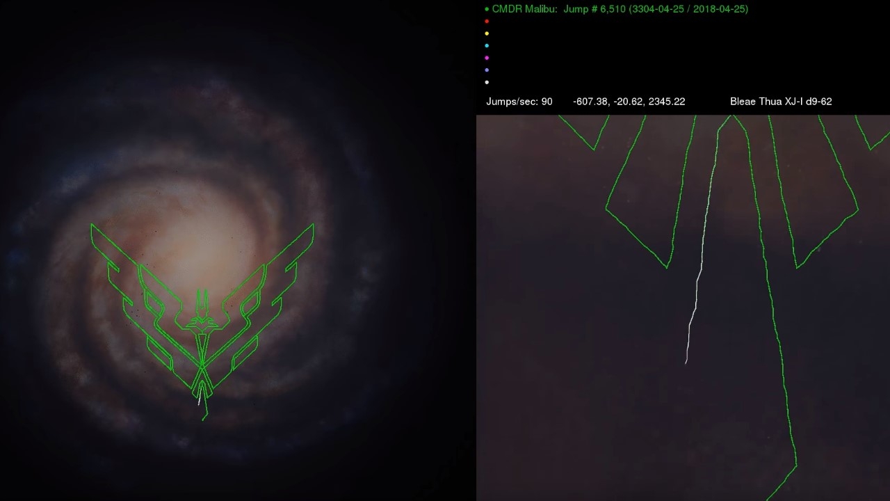 Παίκτης του Elite Dangerous σχεδίασε το λογότυπο του παιχνιδιού σε όλο τον γαλαξία