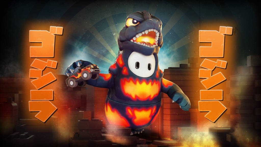 Fall Guys Godzilla costume