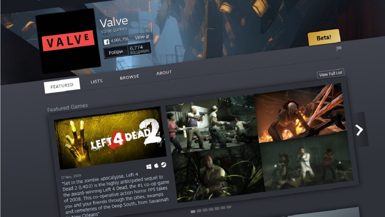 Steam: Developer & Publisher Homepages και group chat