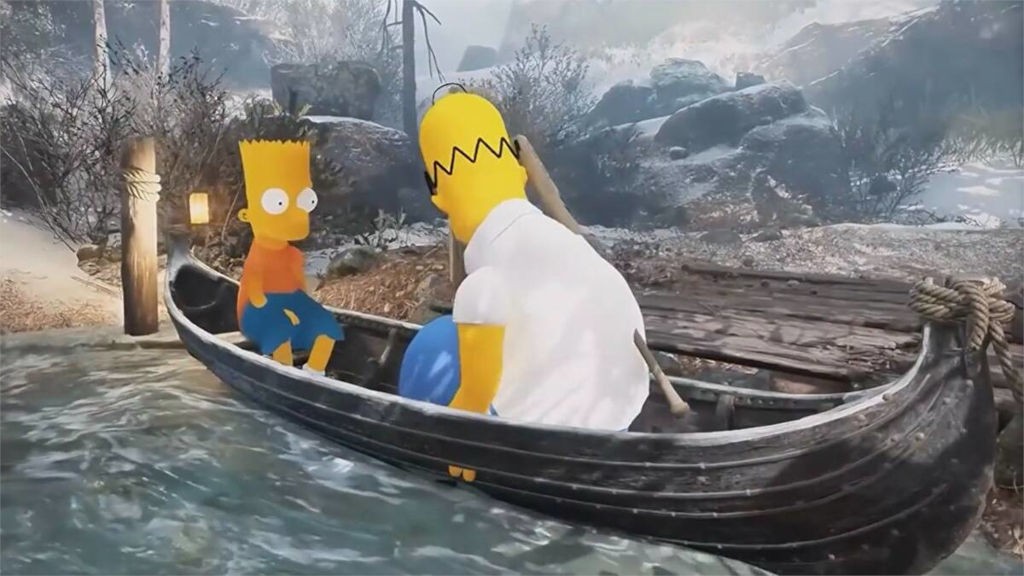Mod βάζει τους Simpsons στο God of War