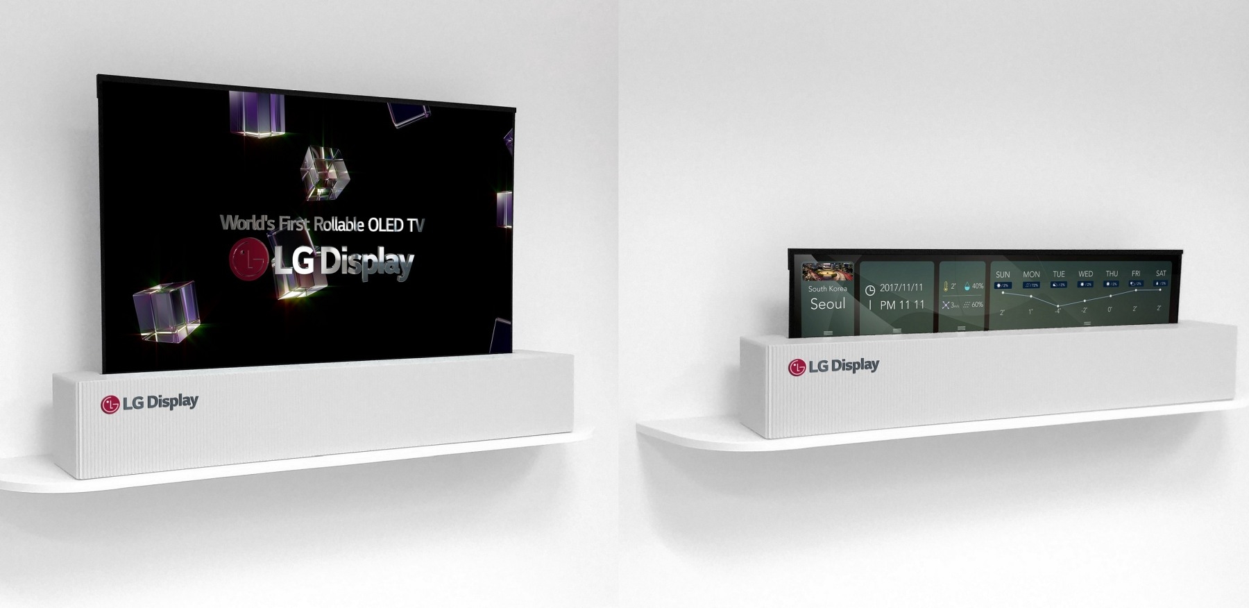 LG OLED οθόνη 65" που...μαζεύει