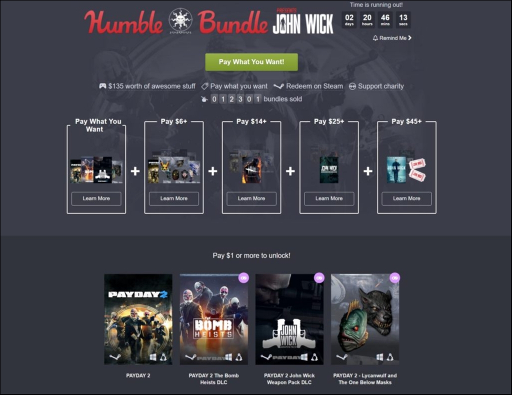 Humble Bundle: Payday 2