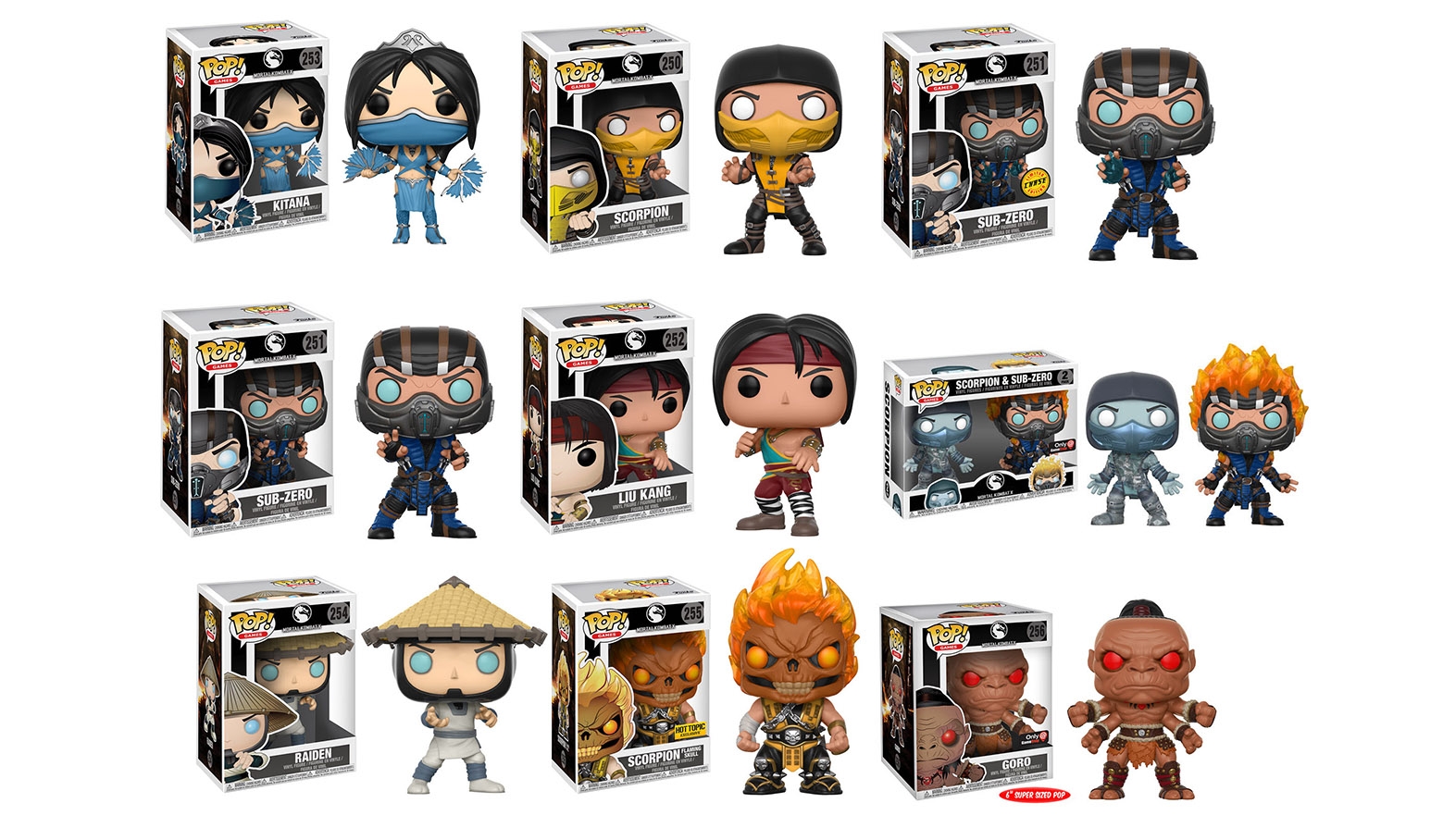 Φιγούρες Mortal Kombat από την Funko Pop