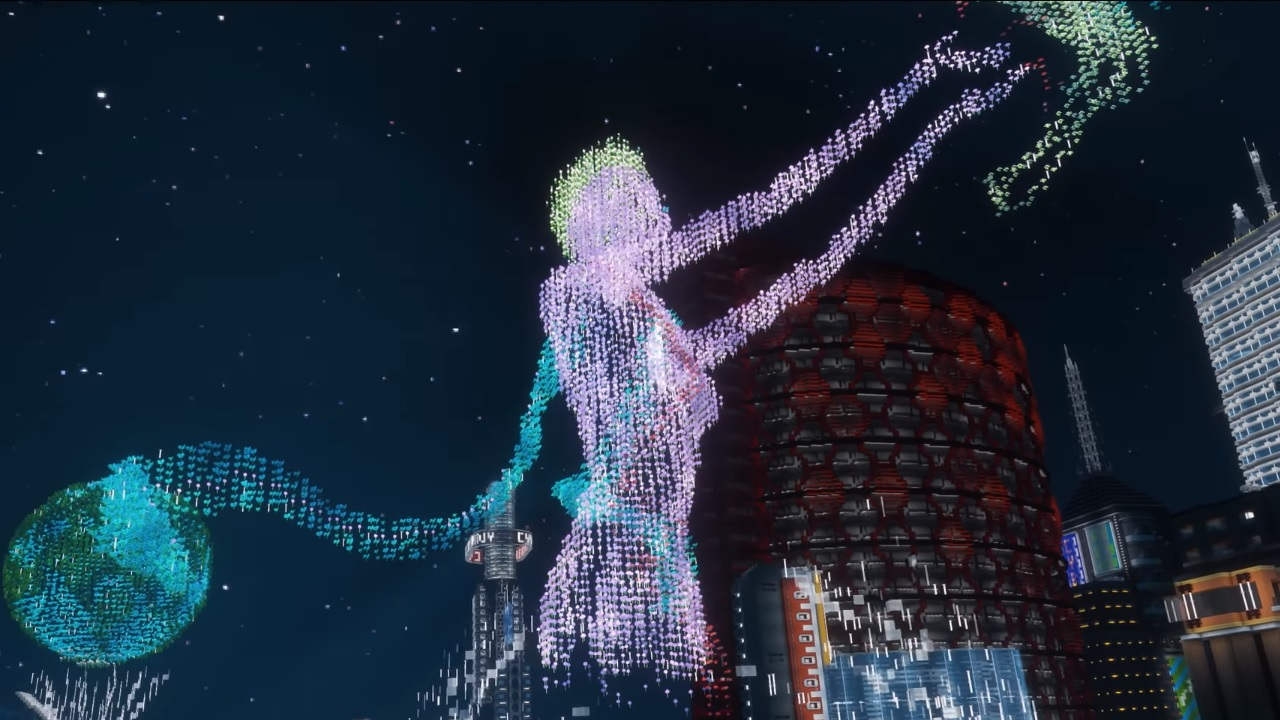 Πόλη εμπνευσμένη από το Cyberpunk 2077 στο Minecraft