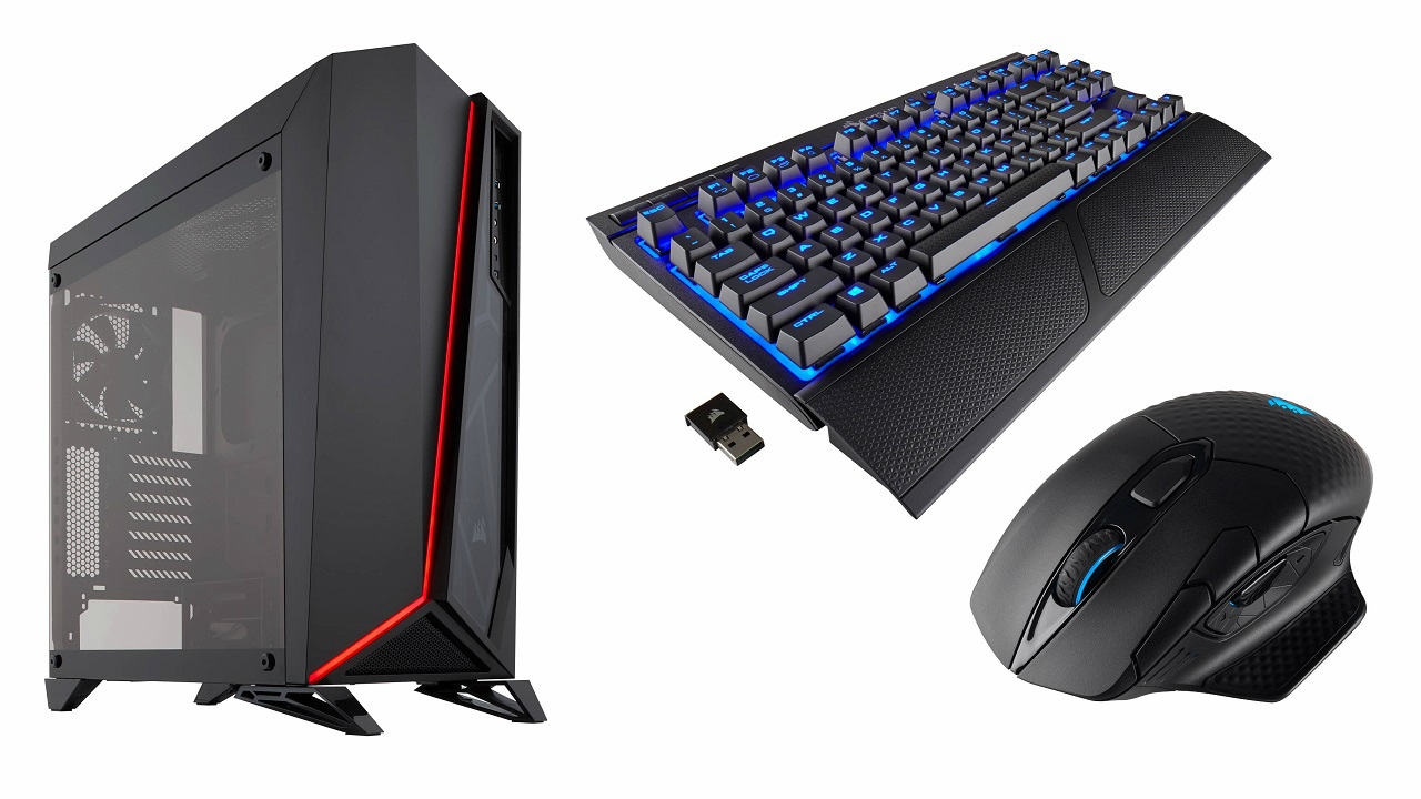 Corsair Carbide Spec-Omega case, ασύρματο μηχανικό πληκτρολόγιο K63 και ποντίκι