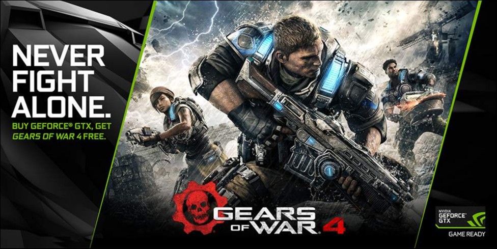 Δωρεάν το Gears of War 4 με αγορά καρτών Nvidia