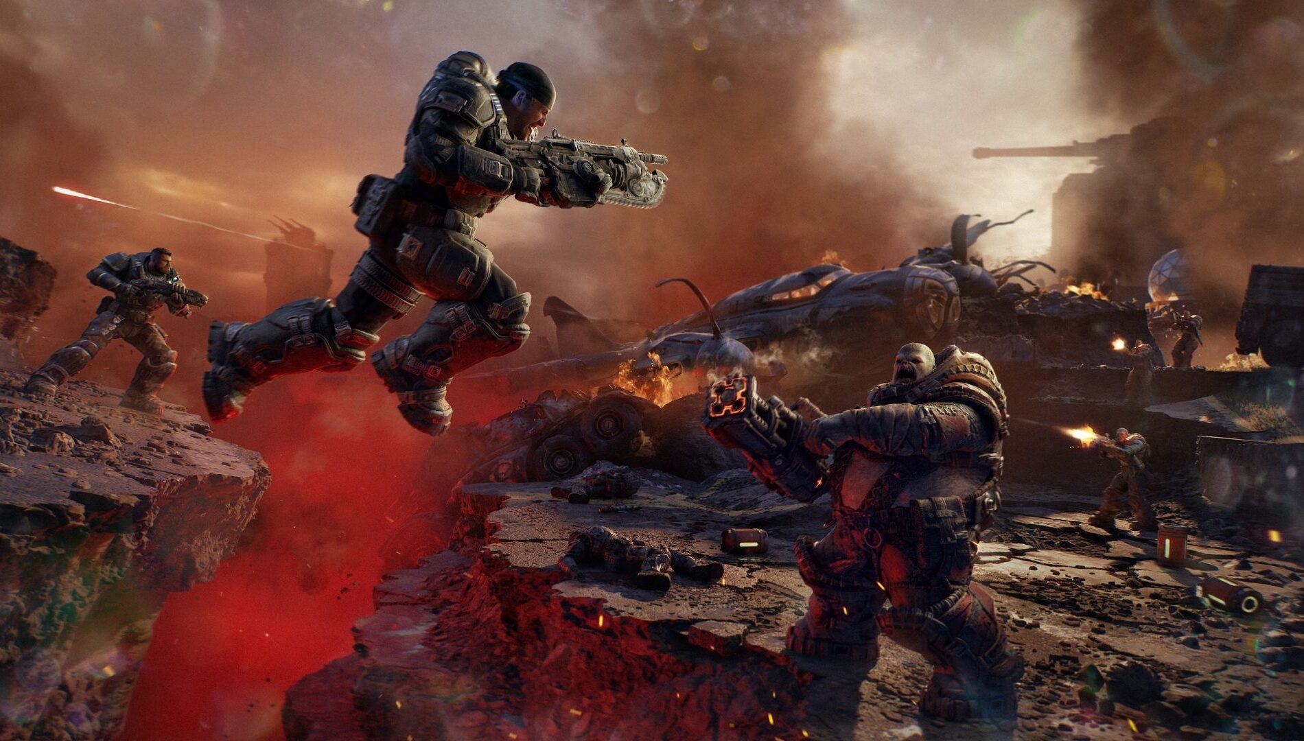 Το Gears Of War: E-Day περιλαμβάνει την ιστορία προέλευσης του Chainsaw Lancer