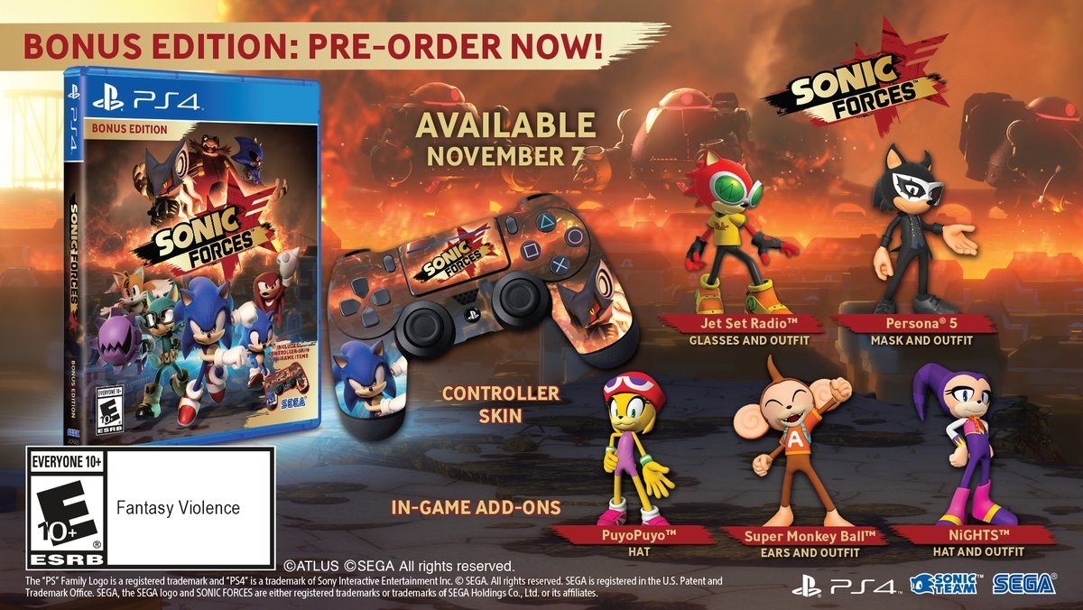 Sonic Forces: Ημερομηνία κυκλοφορίας και Bonus έκδοση