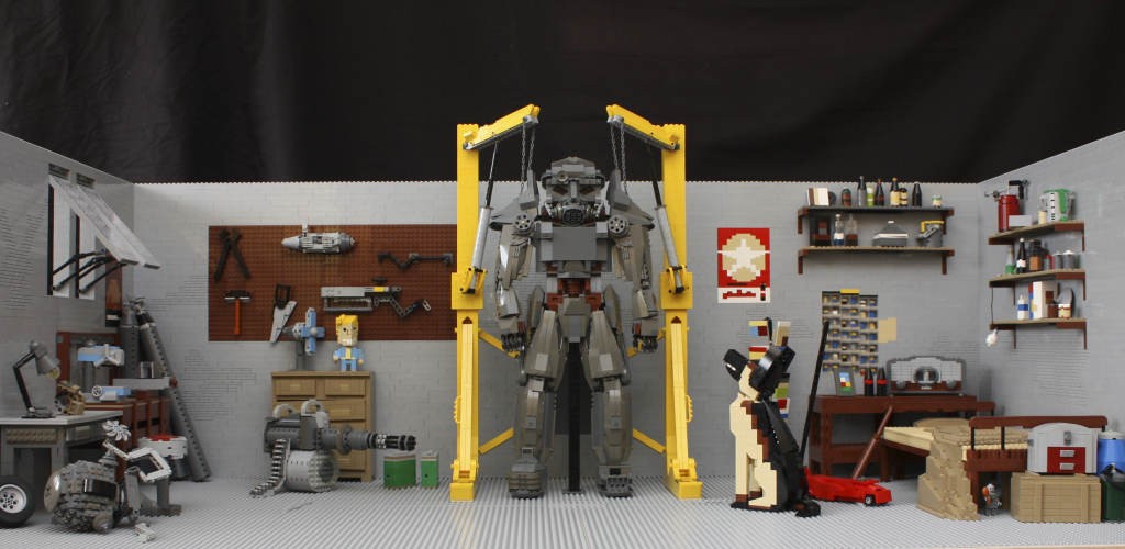 Γκαράζ Fallout 4 φτιαγμένο με τουβλάκια LEGO! Γκαράζ Fallout 4 φτιαγμένο με τουβλάκια LEGO!
