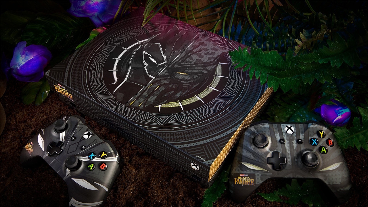 Xbox One X στα χρώματα του Black Panther