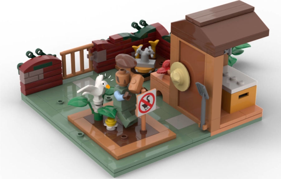 Το Untitled Goose Game σε LEGO Το Untitled Goose Game σε LEGO