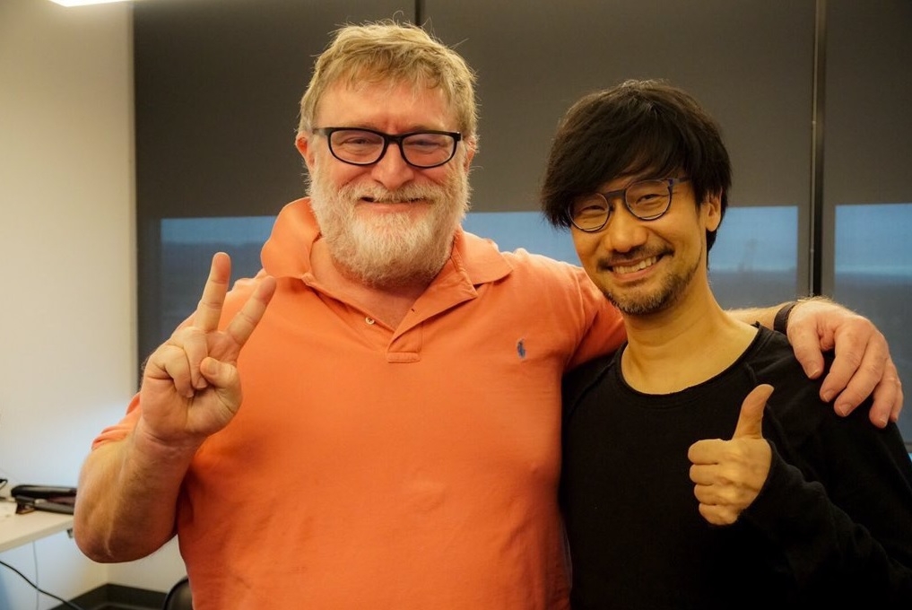 Ο Kojima στα γραφεία της Valve με τον Gabe Newell