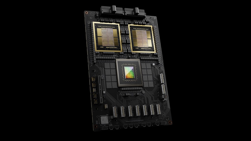 Nvidia Blackwell B200 AI chip Nvidia Blackwell B200 AI chip