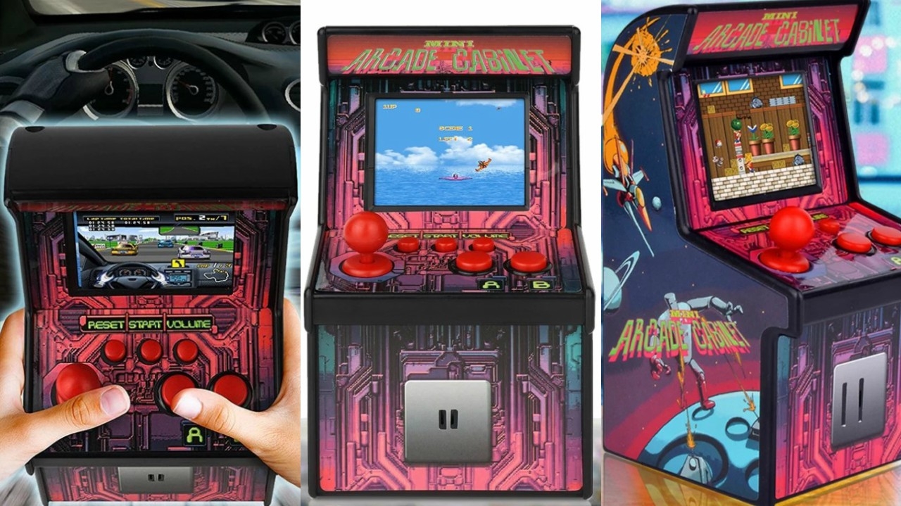 Retro Mini Arcade Video Game Rose Red Retro Mini Arcade Video Game Rose Red