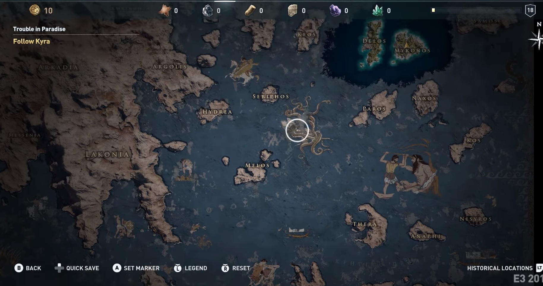 Assassin's Creed Odyssey: Ο χάρτης με την Ελλάδα Assassin's Creed Odyssey: Ο χάρτης με την Ελλάδα
