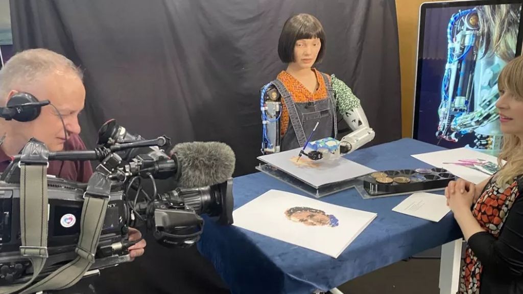 ΑΙ Robot γραφίστρια σχεδιάζει εκπληκτικά σαν...άνθρωπος