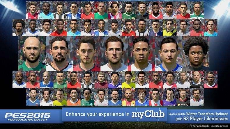 Pro Evolution Soccer 2015: Μεταγραφές χειμώνα