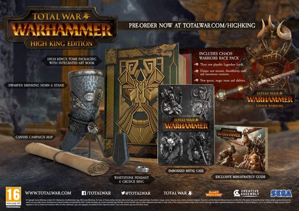 Total War: Warhammer: Ημερομηνία κυκλοφορίας και συλλεκτική