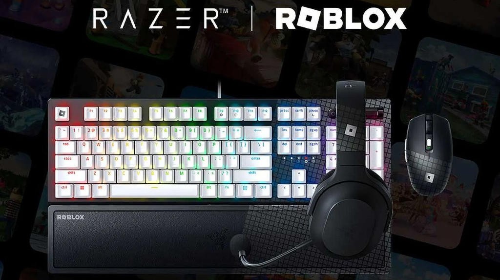 Σειρά περιφερειακών της Razer με λογότυπο του Roblox  Σειρά περιφερειακών της Razer με λογότυπο του Roblox