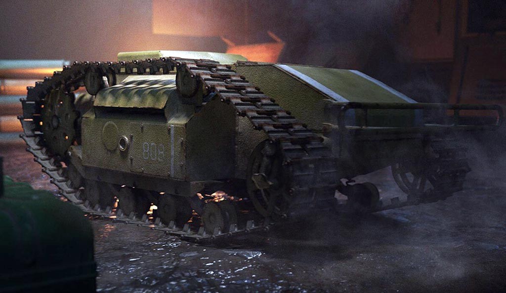 Παίκτης στο Call of Duty: Vanguard εξοντώνει την αντίπαλη ομάδα με ένα Goliath micro tank Παίκτης στο Call of Duty: Vanguard εξοντώνει την αντίπαλη ομάδα με ένα Goliath micro tank