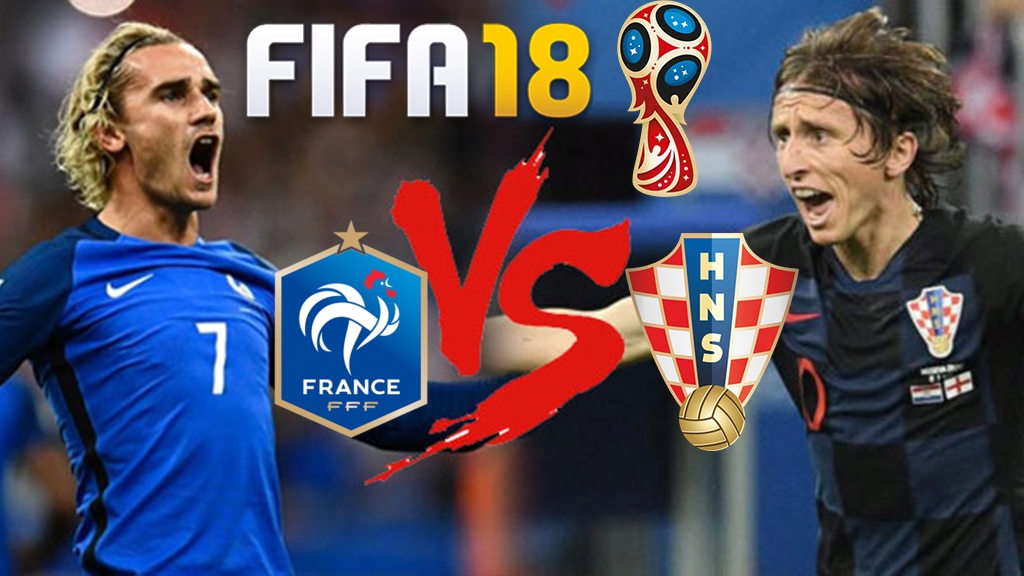 Τελικός μουντιάλ στο Fifa 18: Γαλλία - Κροατία Τελικός μουντιάλ στο Fifa 18: Γαλλία - Κροατία